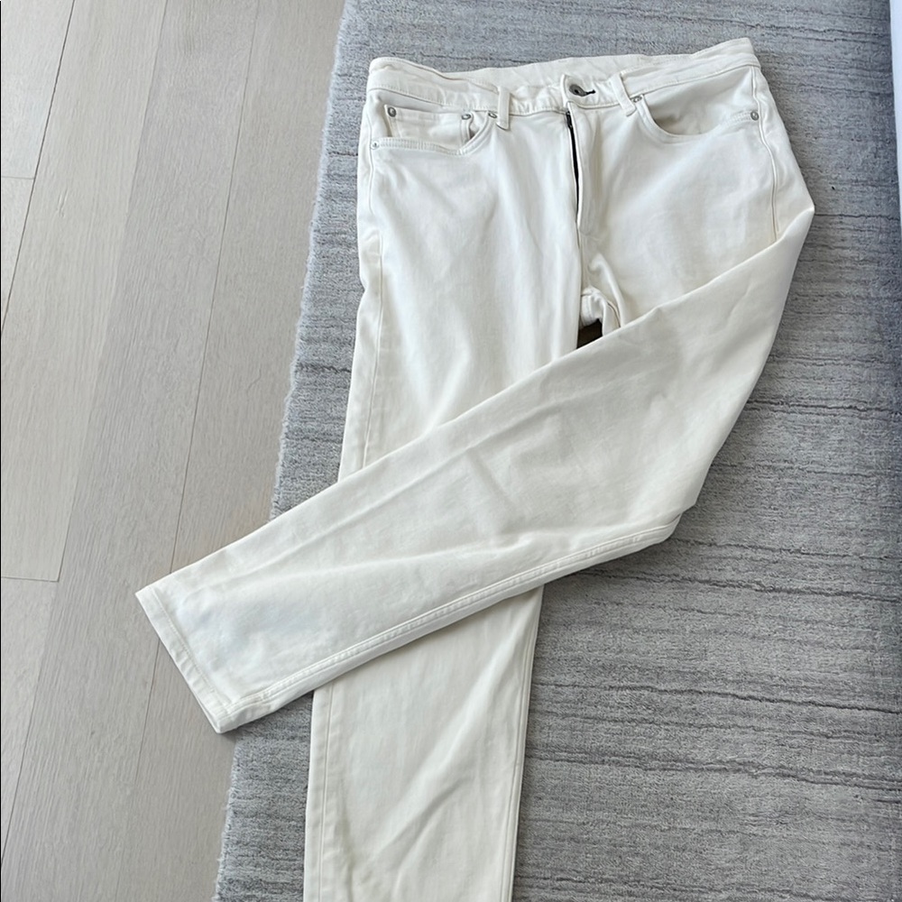 Mens Rag&Bone ecru jeans